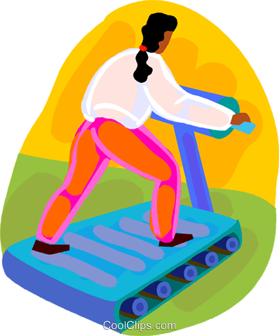 Woman Running On The Treadmill Royalty Free Vector - Food - Free Transparent PNG Clipart Images Download. - Food Transparent PNG Free Download