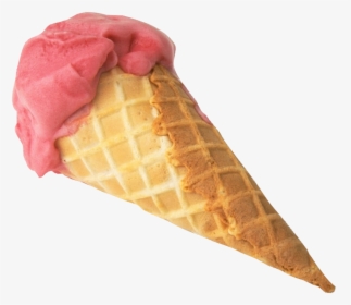 Ice Cream Cones Chocolate Ice Cream Strawberry Ice - Ice Cream Cone Invisible Background, HD Png Download - Food Transparent PNG Free Download
