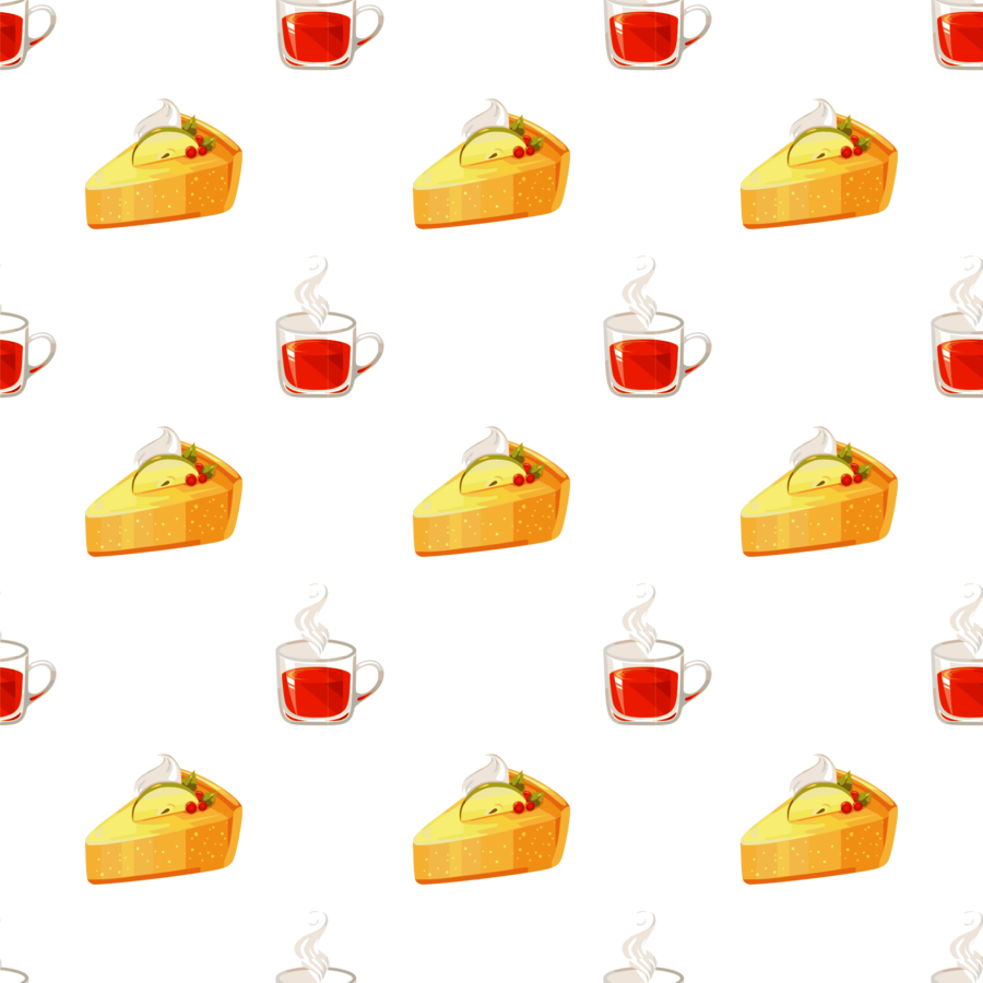 Cake Pattern Png Clipart Tea Chocolate Cake - Transparent Food Pattern Png - Free Transparent PNG Clipart Images Download. - Food Transparent PNG Free Download