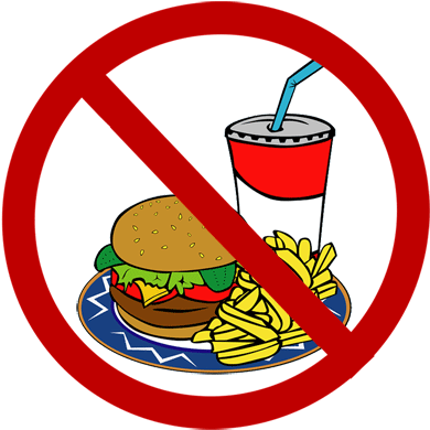 Banner Free Fast Food Restaurant Clipart - Transparent No Junk Food - Free Transparent PNG Clipart Images Download. - Food Transparent PNG Free Download