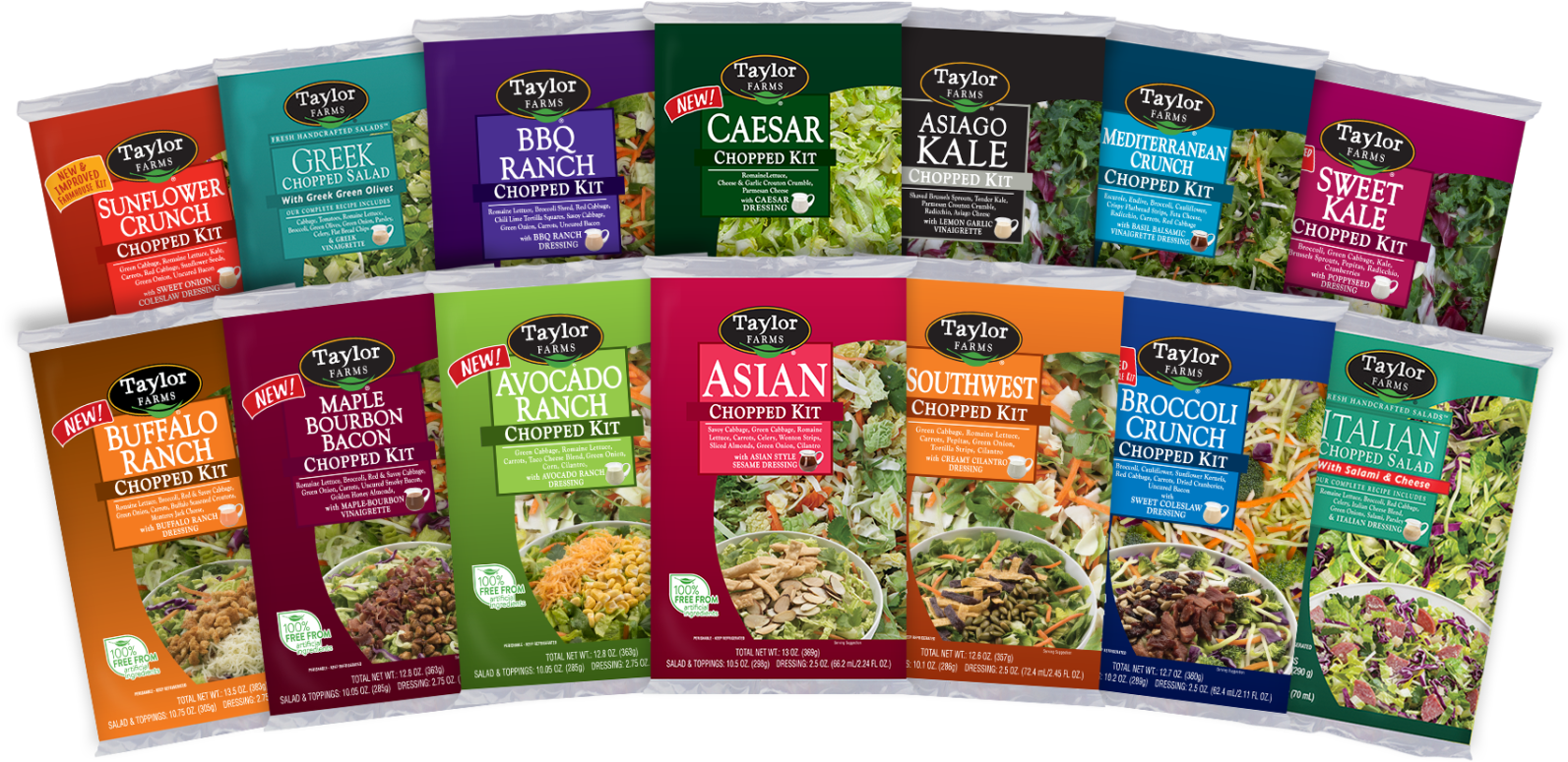 Supply Of Taylor Farms Chopped Salad Kits, A Variety - Taylor Farms Asian Chopped Salad 23.68 Oz Transparent PNG - 1024x499 - Free Download on - Food Transparent PNG Free Download