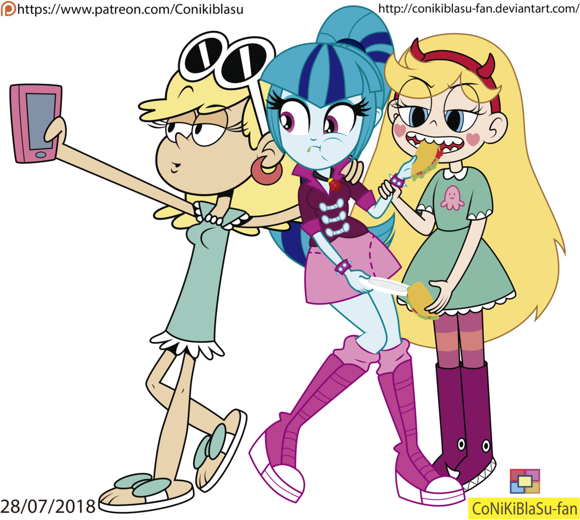 Conikiblasu-fan, Clothes, Crossover, Eating, Equestria - Loud House Leni Fanart Transparent PNG - 1146x1024 - Free Download on - Food Transparent PNG Free Download