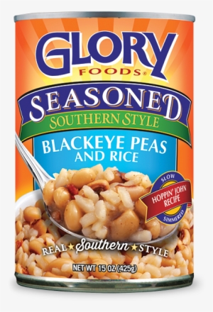 Blackeye Peas With Rice - Glory Foods Seasoned Blackeye Peas 15oz Can Pack Of Transparent PNG - 600x700 - Free Download on - Food Transparent PNG Free Download