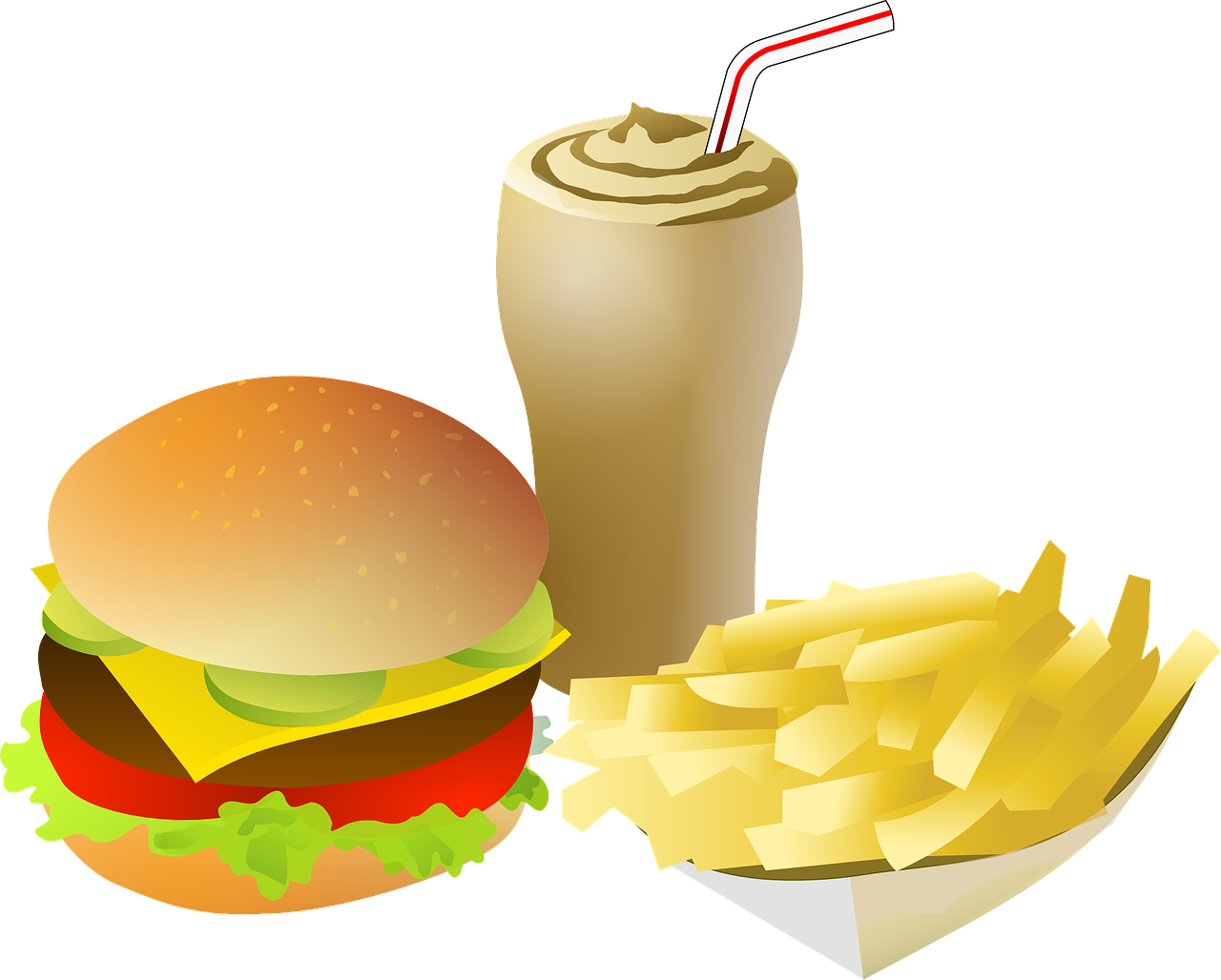 Animated Chips And French Fries Image - Fast Food Clipart Png - Free Transparent PNG Clipart Images Download. - Food Transparent PNG Free Download