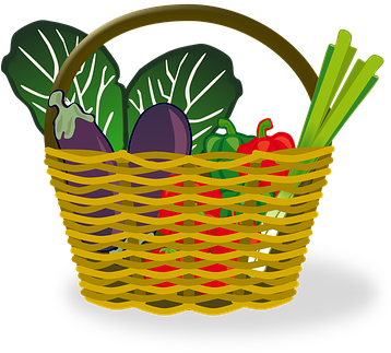 Basket Full Vegetables Food Market Shoppin - Food Basket Clip Art - Free Transparent PNG Clipart Images Download. - Food Transparent PNG Free Download