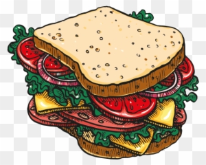 Sandwiches Illustration Opt - Fast Food - Free Transparent PNG Clipart Images Download. - Food Transparent PNG Free Download