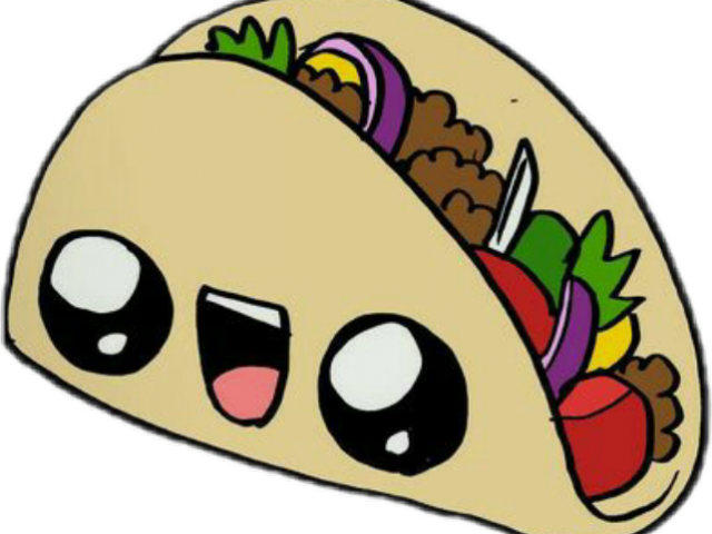 Drawn Tacos Kawai - Cute Food 365 Sketches - Free Transparent PNG Clipart Images Download. - Food Transparent PNG Free Download