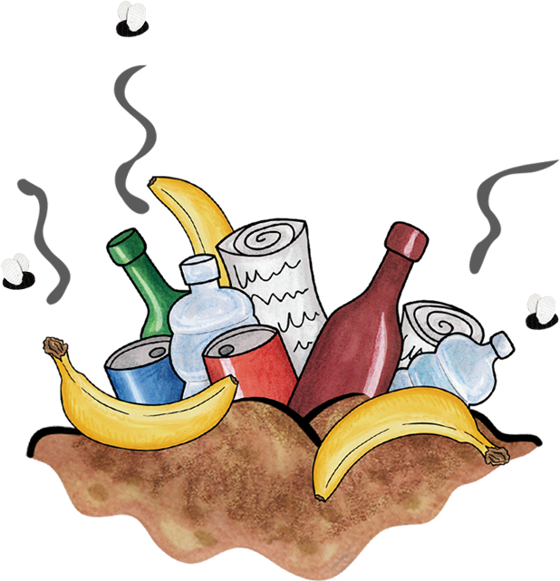 Landfill - Food Waste Cartoon Png - Free Transparent PNG Clipart Images Download. - Food Transparent PNG Free Download