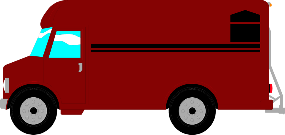 Delivery Van Clipart Png - Red Food Truck Clipart - Free Transparent PNG Clipart Images Download. - Food Transparent PNG Free Download
