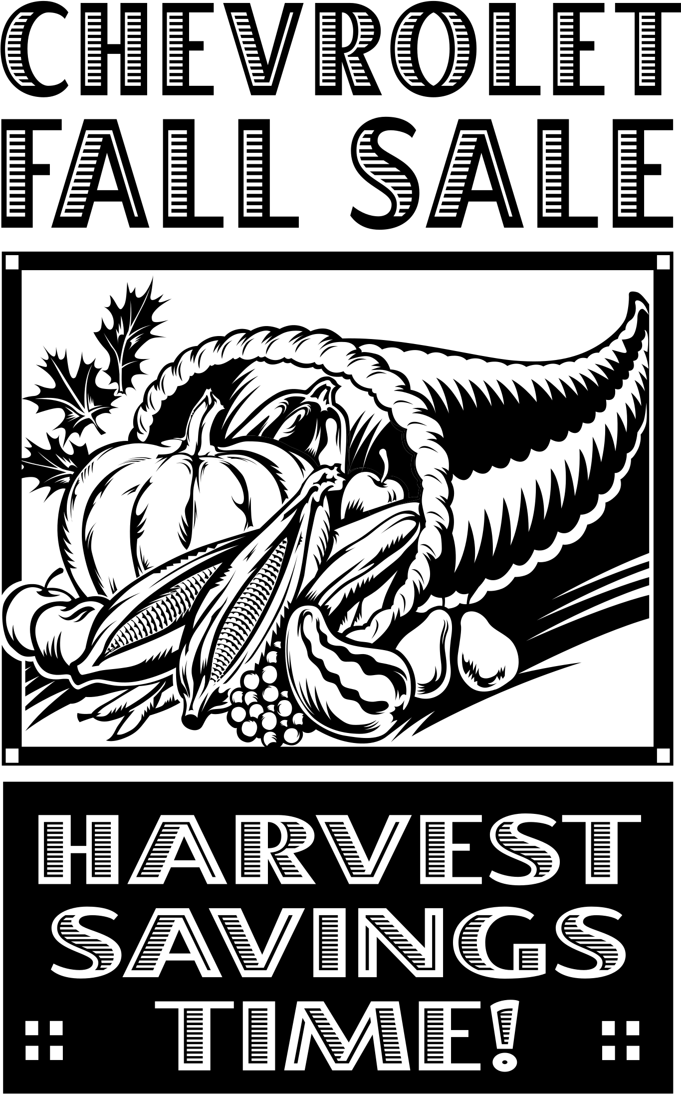 Chevrolet Fall Sale Logo Png Transparent - Food Black And White Transparent PNG - 2400x2400 - Free Download on - Food Transparent PNG Free Download