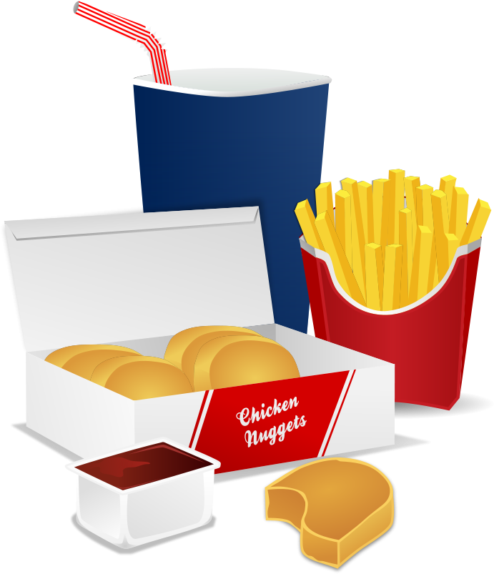 French Fries Clipart Junk Food - Fast Food Clipart Png Transparent PNG - 607x700 - Free Download on - Food Transparent PNG Free Download