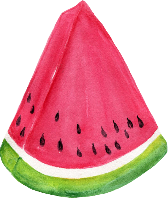 Watermelon Red Pink Green Food Fruit Watercolor Waterco - Watermelon Transparent PNG - 566x666 - Free Download on - Food Transparent PNG Free Download