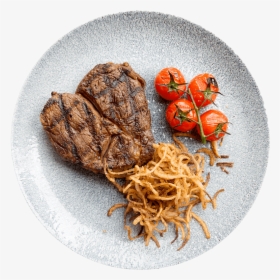 Best Steak In Cheshire - Food In Plate Top View Png, Transparent - Food Transparent PNG Free Download