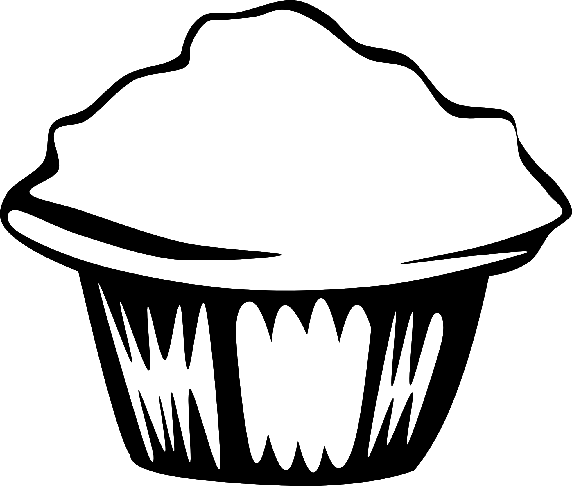 Fast Food, Breakfast, Croissant Clipart, Vector Clip - Muffin Clip Art Black And White - Free Transparent PNG Clipart Images Download. - Food Transparent PNG Free Download