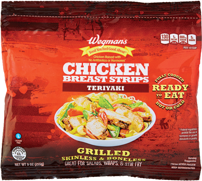 Wegmans Grilled Chicken Breast Strips Teriyaki - Convenience Food Transparent PNG - 698x638 - Free Download on - Food Transparent PNG Free Download