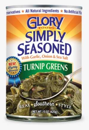 Simply Seasoned Turnip Greens - Glory Foods Sensibly Seasoned Collard Greens - 14.5 Transparent PNG - 600x700 - Free Download on - Food Transparent PNG Free Download