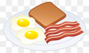 Download Breakfast Clip Art Free Clipart Of Breakfast - Bacon And Eggs Drawing - Free Transparent PNG Clipart Images Download. - Food Transparent PNG Free Download