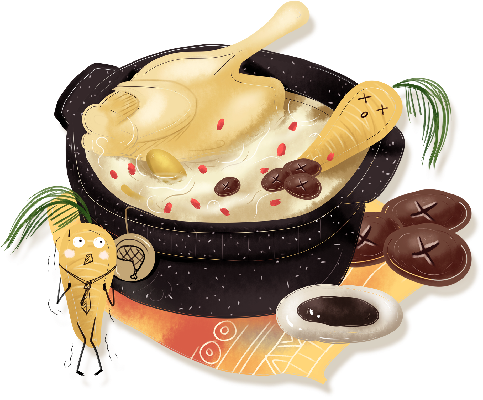 Chicken Soup Champignon Winter Cuisine Png And Psd - Food Transparent PNG - 2000x2000 - Free Download on - Food Transparent PNG Free Download