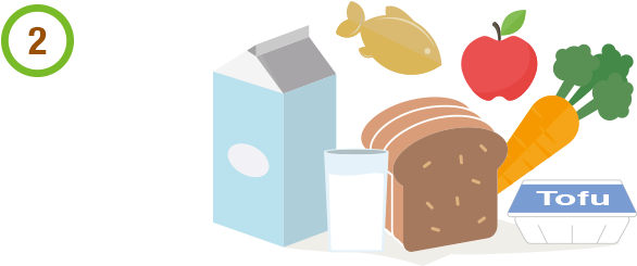 For Optimal Health, Eat A Wide Variety Of Foods From - Calcium Rich Foods Cartoon - Free Transparent PNG Clipart Images Download. - Food Transparent PNG Free Download