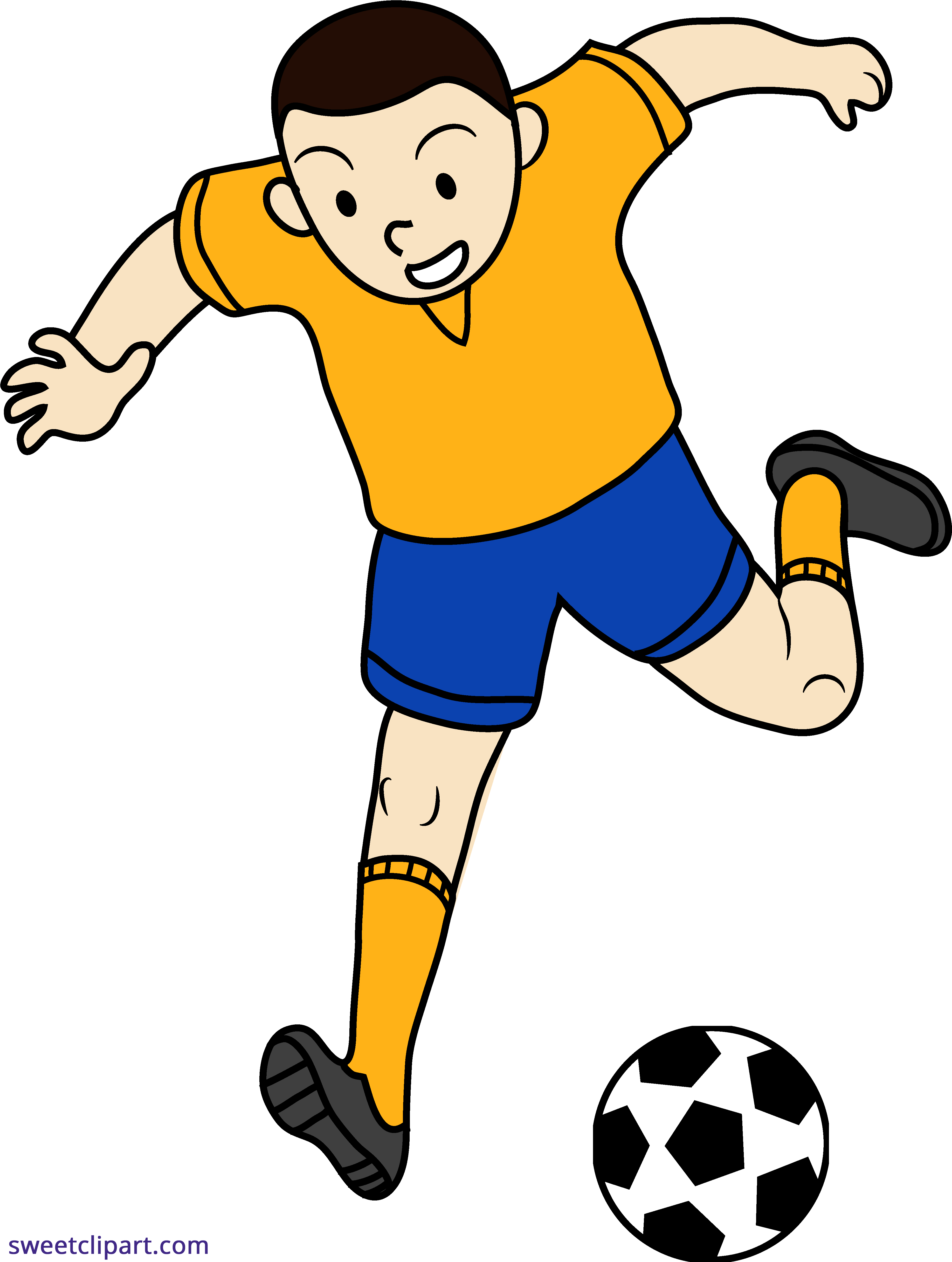Football Player Clipart Png Clipart Black And White - Clip Art Playing Football Transparent PNG - 3945x5238 - Free Download on - Football Transparent PNG Free Download