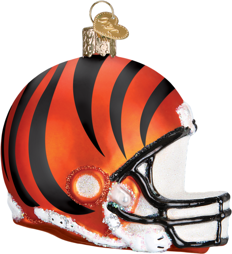 Cincinnati Bengals Nfl Football Helmet Glass Ornament Transparent PNG - 950x950 - Free Download on - Football Transparent PNG Free Download