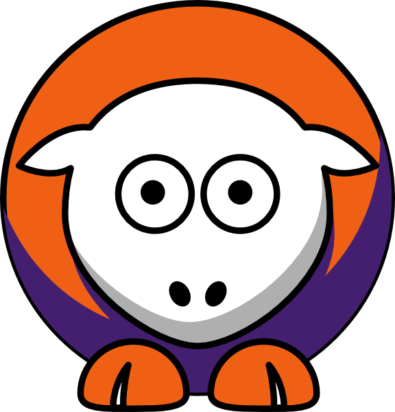 Sheep - Clemson Tigers - Team Colors - College Football - North Dakota State Bison Football Transparent PNG - 576x600 - Free Download on - Football Transparent PNG Free Download