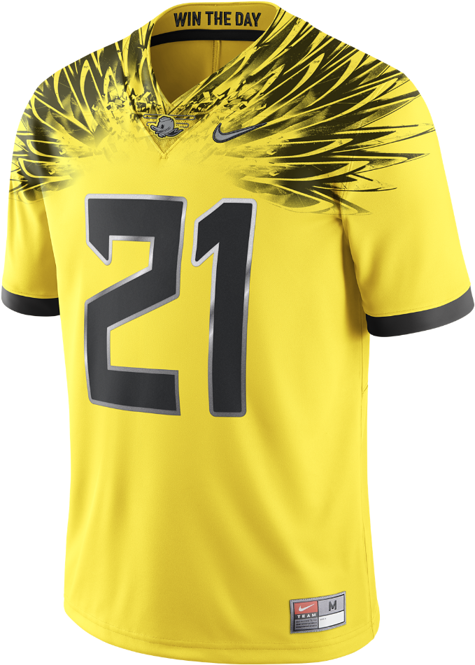 Nike Football Electric Lightning Limited Men's Jersey - Yellow Oregon Duck Jersey Transparent PNG - 1000x1000 - Free Download on - Football Transparent PNG Free Download