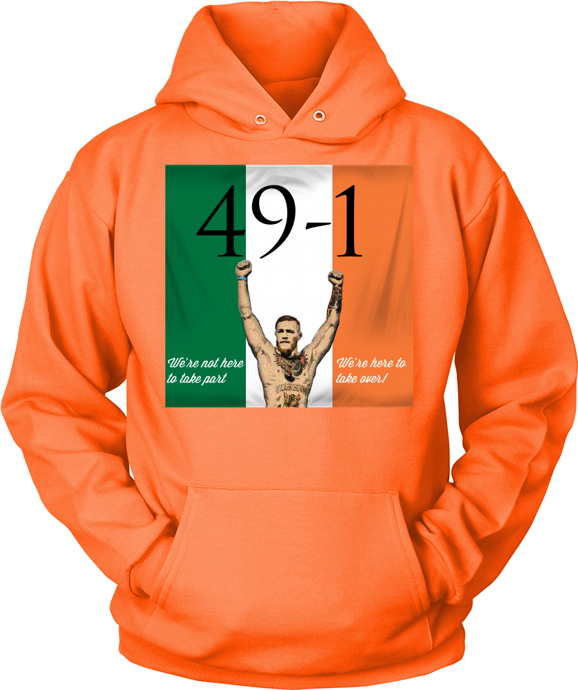 Conor Mcgregor 49-1 Hoodie - Hardcore Atlanta Football Fan Pullover Hoodie Transparent PNG - 1000x1000 - Free Download on - Football Transparent PNG Free Download