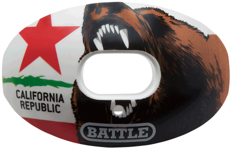 Oxygen California Flag Football Mouthguard - Battle Sports Science State Flag Oxygen Lip Protector Transparent PNG - 500x500 - Free Download on - Football Transparent PNG Free Download
