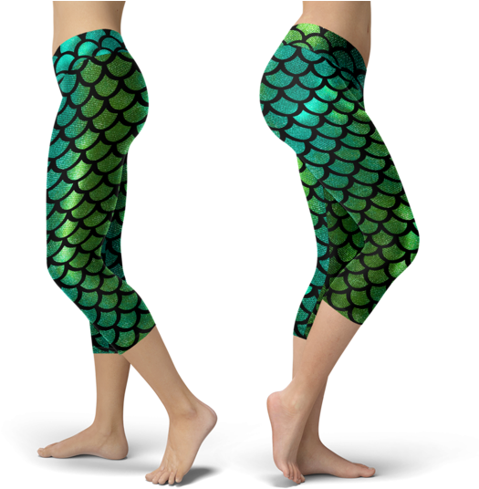 Mermaid Tail Green Capris - Xlusion Detroit Flower Football Capris Transparent PNG - 545x545 - Free Download on - Football Transparent PNG Free Download