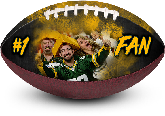 Your Favorite Football Or Green Bay Packers' Loving - Make-a-ball Custom Design Your Own Personalized Customized Transparent PNG - 600x600 - Free Download on - Football Transparent PNG Free Download