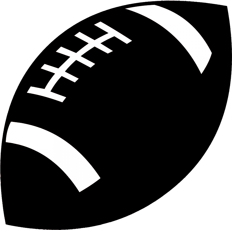 Football Ball Silhouette - Football And Cheer Logo Transparent PNG - 886x886 - Free Download on - Football Transparent PNG Free Download