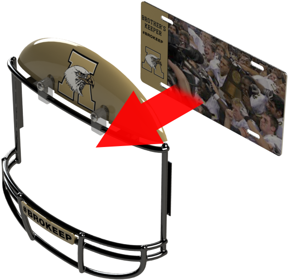 Abilene Eagles Football Helmet Frame & Metal Photo - New England Transparent PNG - 1024x768 - Free Download on - Football Transparent PNG Free Download