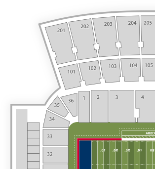 Arizona Stadium Seating Charts Find Tickets - Arizona Wildcats Football Transparent PNG - 350x350 - Free Download on - Football Transparent PNG Free Download
