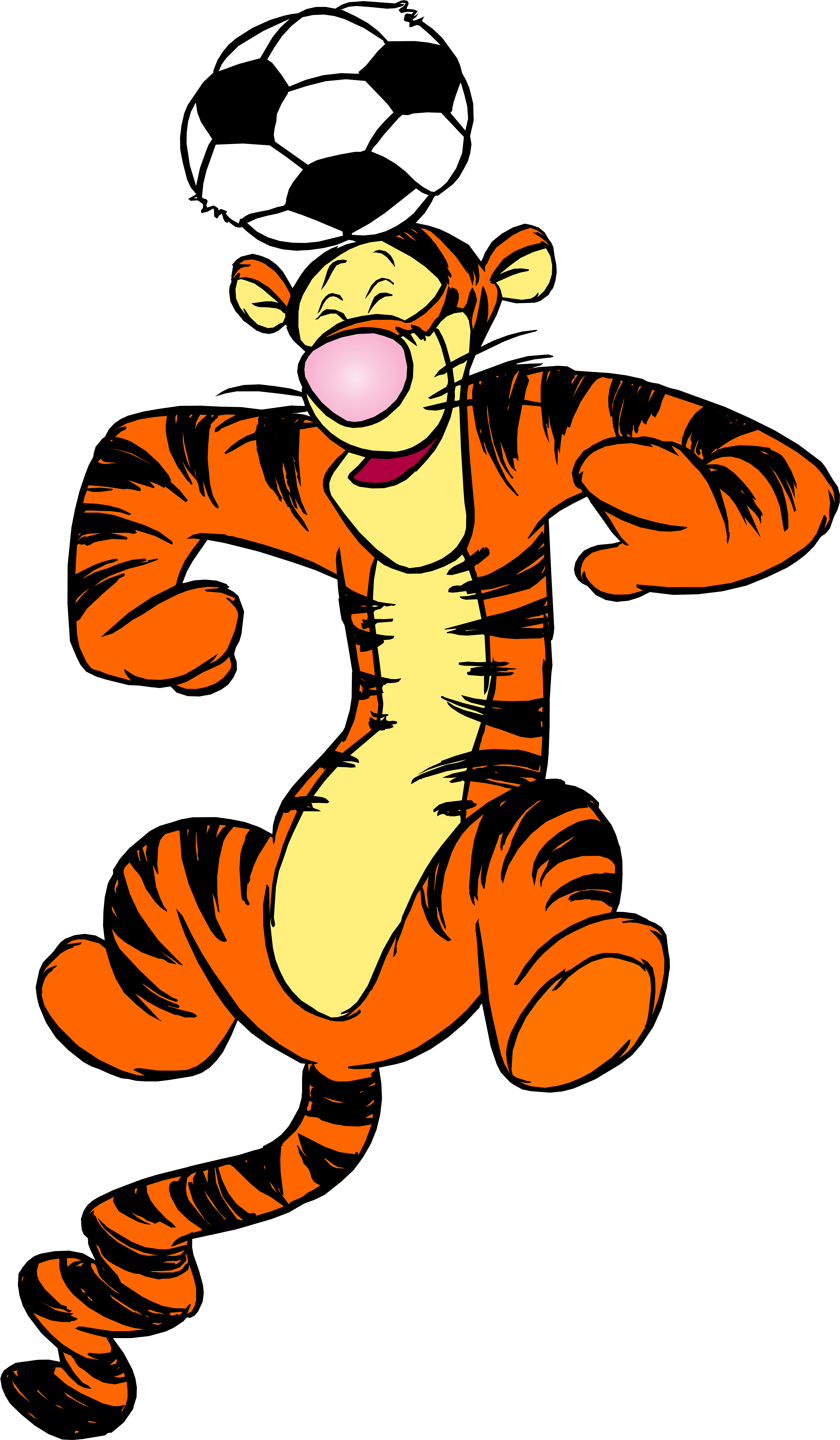 Tigger And Football Png Clip Art - Tigger Winnie The Pooh Png Transparent PNG - 4667x8000 - Free Download on - Football Transparent PNG Free Download