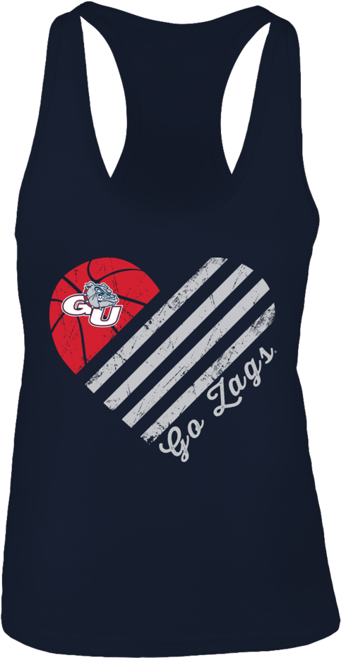 Gonzaga Bulldogs Basketball Flag Heart Shirt Gonzaga - Lsu Tigers Football Transparent PNG - 1000x1000 - Free Download on - Football Transparent PNG Free Download