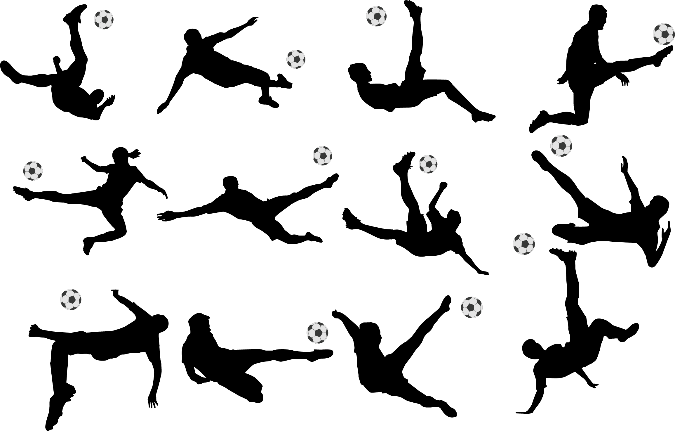 Football With People Silhouettes - Super Kick Football Transparent PNG - 2312x1475 - Free Download on - Football Transparent PNG Free Download