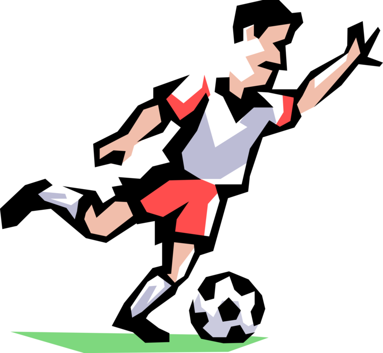 Vector Illustration Of Sport Of Soccer Football Player - Logo De Futbol Sala Transparent PNG - 760x700 - Free Download on - Football Transparent PNG Free Download
