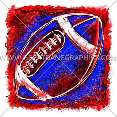 Grunge Football - Multi-colored Football Red White And Blue T-shirt, Transparent PNG - 385x385 - Free Download on - Football Transparent PNG Free Download