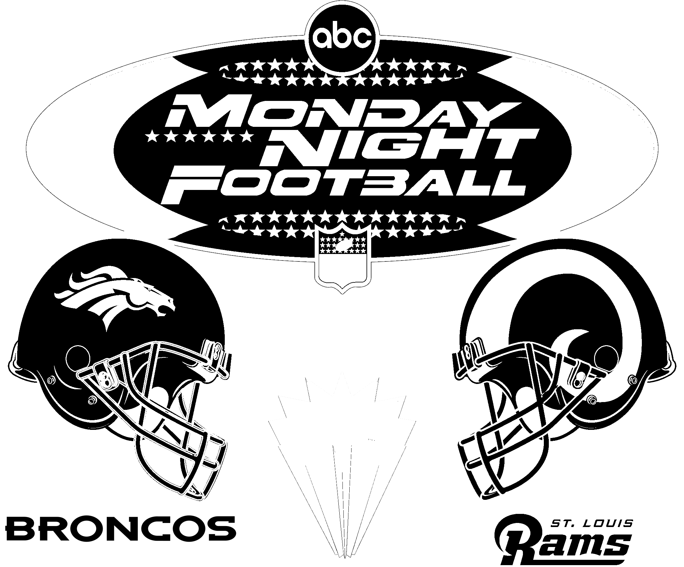Monday Night Football Usa Logo Black And White - Monday Night Football Transparent PNG - 2400x2400 - Free Download on - Football Transparent PNG Free Download