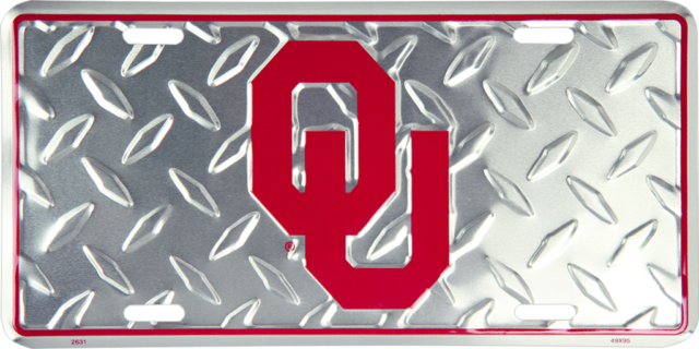 Oklahoma State Sooners Ou Diamond Football 6"x12" Aluminum - University Of Oklahoma Transparent PNG - 640x320 - Free Download on - Football Transparent PNG Free Download