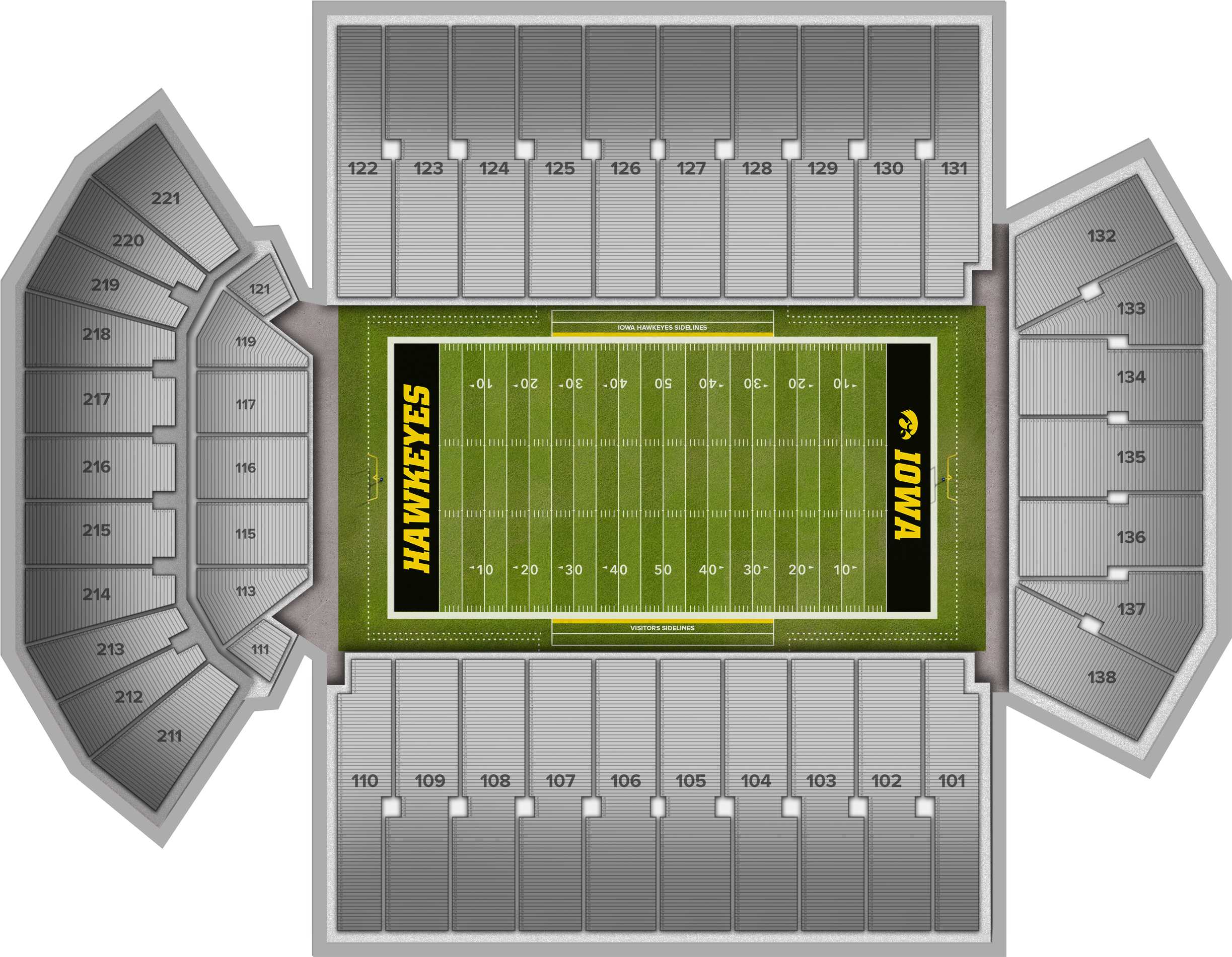 Northern Illinois Football At Iowa Football At Kinnick - Kinnick Stadium New Turf Transparent PNG - 2560x1936 - Free Download on - Football Transparent PNG Free Download