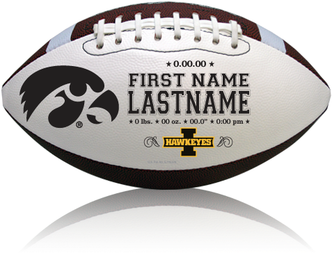 Iowa Baby Replica - Nebraska Husker Birth Announcement Football Transparent PNG - 500x500 - Free Download on - Football Transparent PNG Free Download