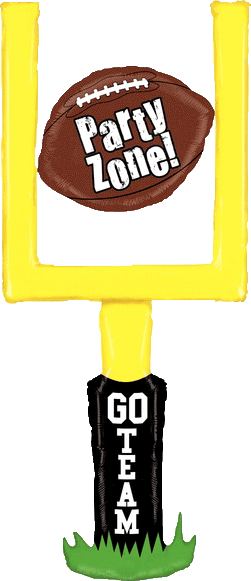 60" Jumbo Football Goal Post Balloon - 29" Party Zone! Football Shaped Balloon - Mylar Balloons Transparent PNG - 251x581 - Free Download on - Football Transparent PNG Free Download