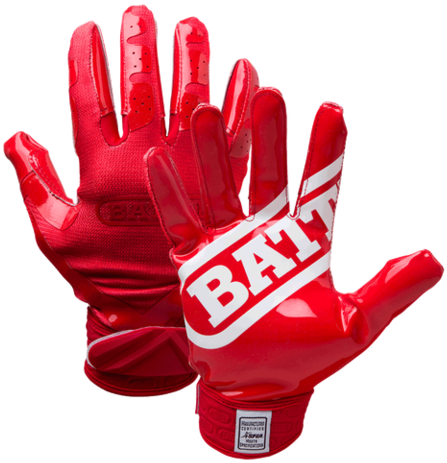 Doublethreat Red Adult Football Receiver Gloves - Football Gloves Battle White And Gold Transparent PNG - 480x480 - Free Download on - Football Transparent PNG Free Download