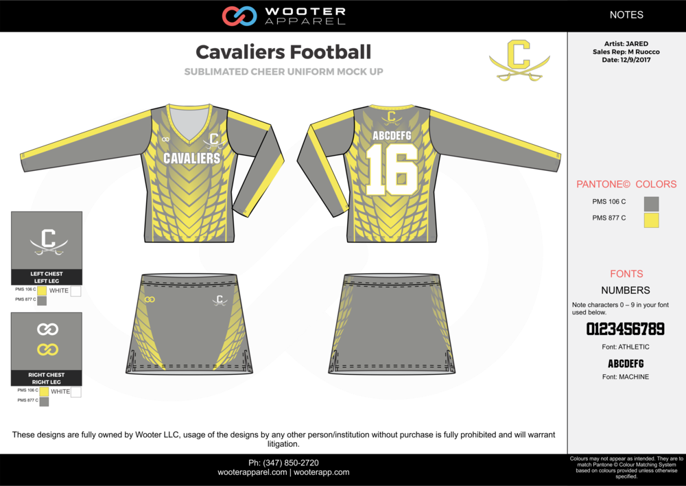 Cavallers Football Yellow Gray White Football Uniforms - Uniform Transparent PNG - 1000x708 - Free Download on - Football Transparent PNG Free Download