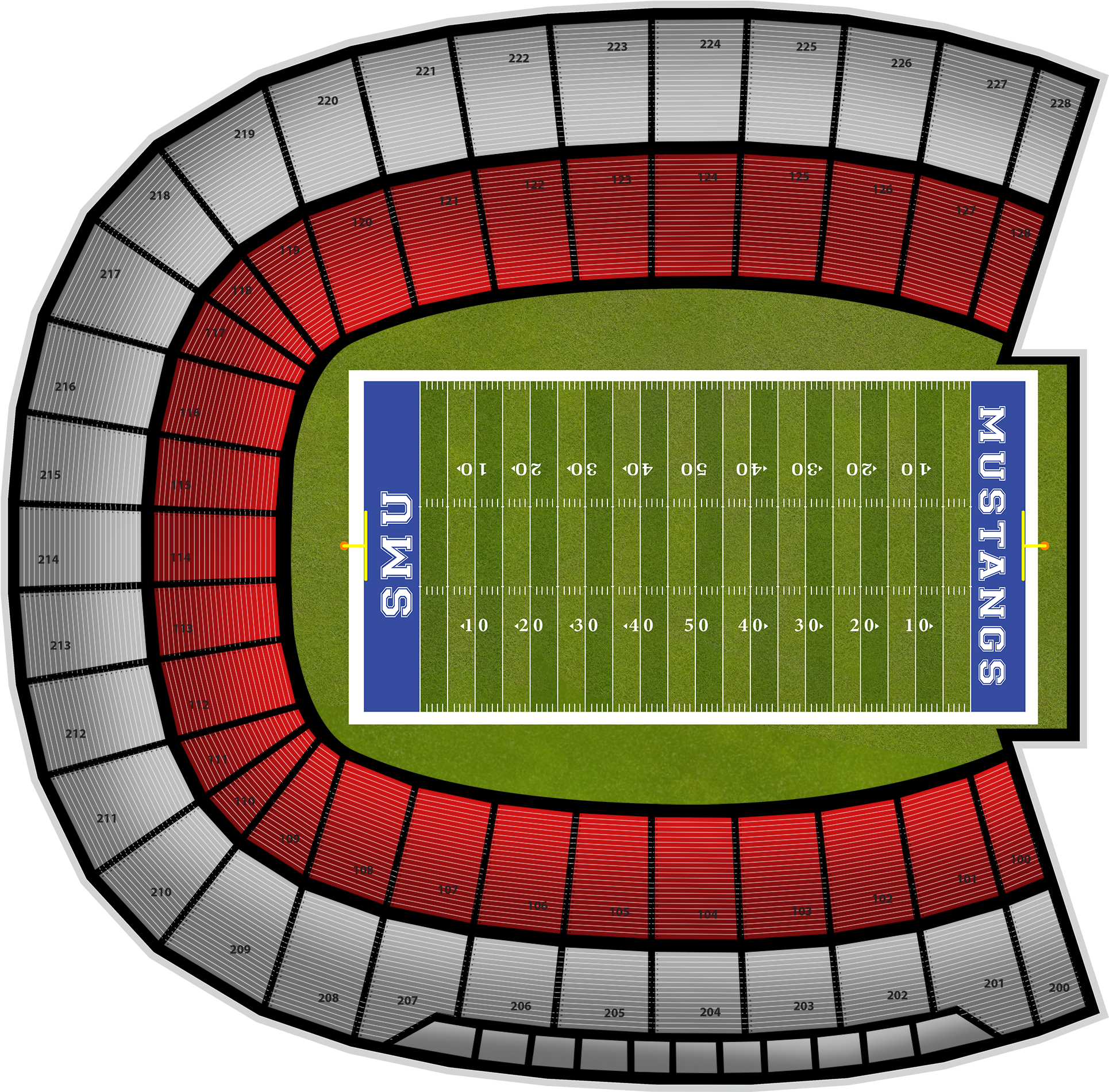 Houston Football At Smu Football At Gerald Ford Stadium Transparent PNG - 2560x1936 - Free Download on - Football Transparent PNG Free Download