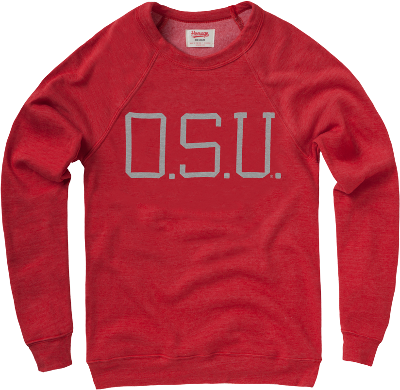 Homage O - S - U - Ohio State Football Crewneck Sweatshirt - Osu Men's Crewneck Transparent PNG - 900x900 - Free Download on - Football Transparent PNG Free Download