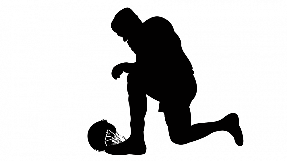 Nfl Football Player Silhouette Png Graphic Library - Silhouette Transparent PNG - 1000x563 - Free Download on - Football Transparent PNG Free Download