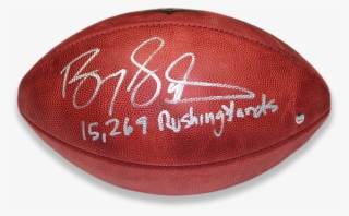 Barry Sanders Signed Official Nfl Duke Football - Barry Sanders Signed Nfl Duke Football W/ 15,269 Rushing Transparent PNG - 650x665 - Free Download on - Football Transparent PNG Free Download